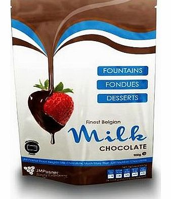 JM Posner Finest Belgian Milk Fondue Chocolate Drops 900g
