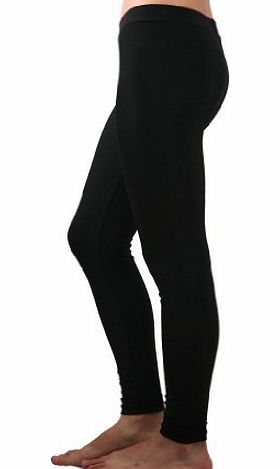 JNTworld Woman Stretchy cotton Lycra full ankle color legging (30 colour choice) (regular, Black)