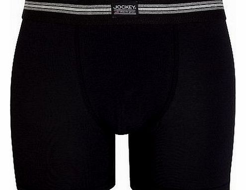Jockey Cotton Stretch Boxer Trunk 3-Pack, Black, size L