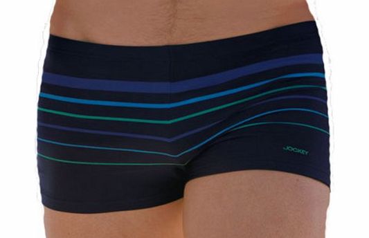 Jockey Mens JOCKEY Designer Blue Lagoon Beachwear Swimwear Swim Beach Short Navy M