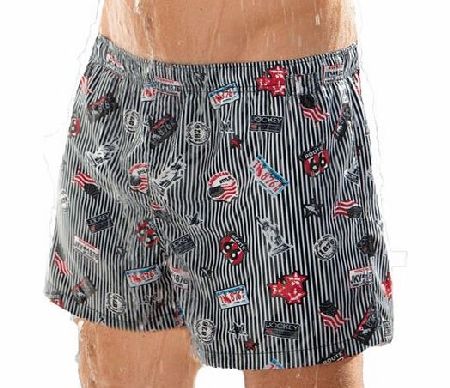 Jockey Mens JOCKEY Designer LongBeach Beachwear Swimwear Swim Beach Short Navy 2XL