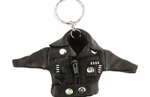 Joe Cool jacket Keyring made from leather