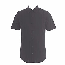 Black basket weave effect shirt