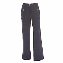Black casual linen trousers