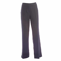 Black linen pin tuck trousers