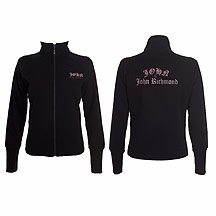 Black logo sweat top