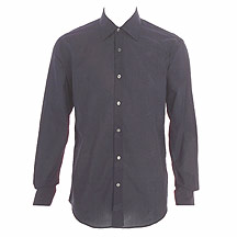 Dark grey jacquard flower shirt