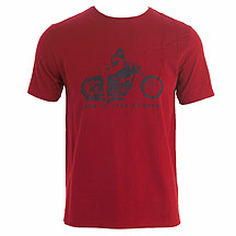 Red biker t-shirt