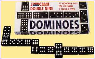 John Crane Wooden Dominoe Double 9