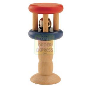 PINTOY Wooden Cage Handy Rattle
