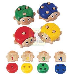 John Crane Ltd PINTOY Wooden Number Bugs