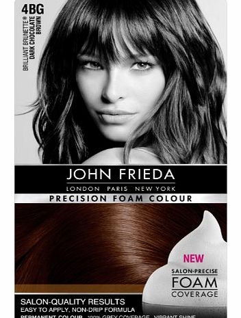 John Frieda Precision Foam Colour 4BG Dark Chocolate Brown Permanent Colour