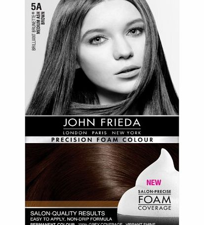 John Frieda Precision Foam Colour Brilliant Brunette 5A Medium Ash Brown