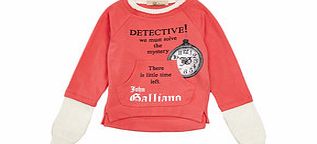John Galliano Girls 12-14yrs pink sweatshirt