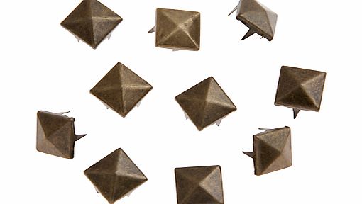 John Lewis 10mm Pyramid Studs, Pack of 10