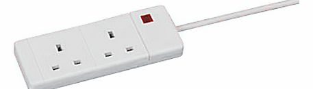 John Lewis 2 Gang Extension Lead, 4 Metre