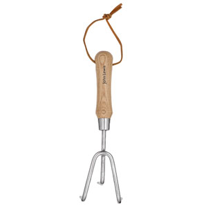 John Lewis 3-Pronged Cultivator- Stainless Steel