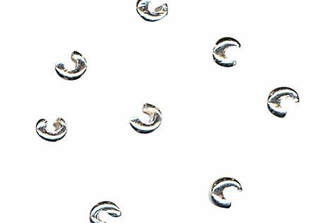 John Lewis 3mm Crimp Covers, Pack of 50, Silver