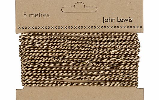 John Lewis 3mm Twisted Cord, 5m
