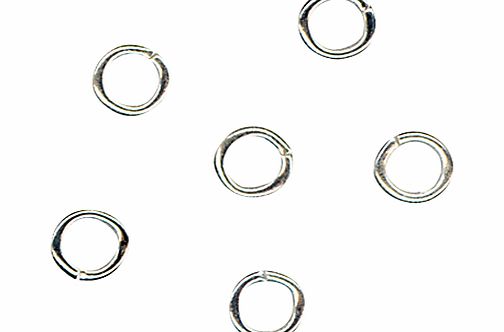 John Lewis 5mm Jump Rings, Pack of 100, Silver