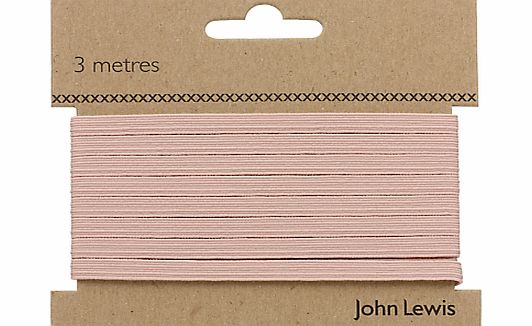 John Lewis 8 Corded Elastic, Pink