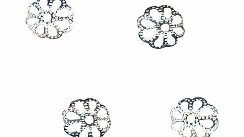 John Lewis 8mm Filigree Bead Caps, Pack of 100,