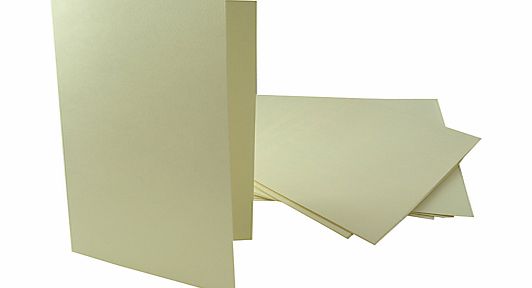 John Lewis A5 Embossed Cards and Envelopes, Pack