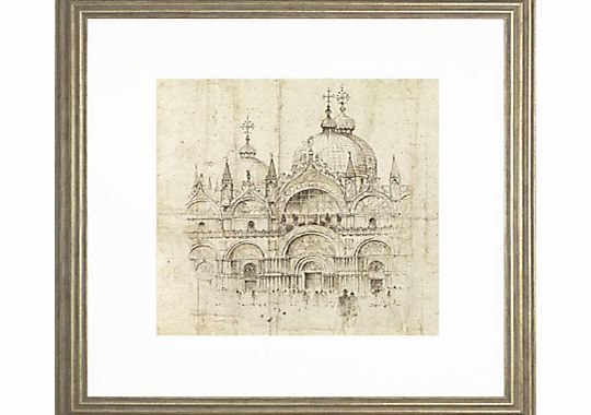 John Lewis Adelene Fletcher - San Marco Venice, 54 x 54cm