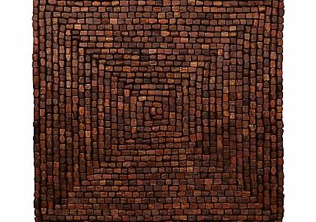 John Lewis Al Fresco Wood Bead Placemat, Brown