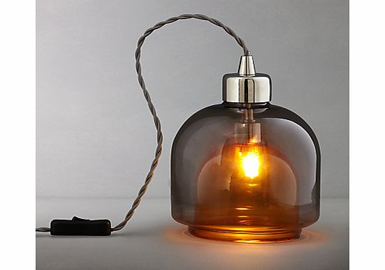 John Lewis Ambience Layer Glass Lamp, Amber