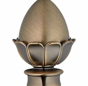 Antique Brass Acorn Finial, Dia.19mm