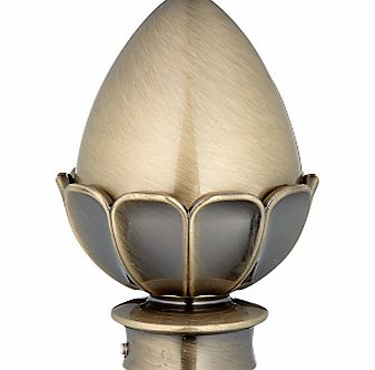 Antique Brass Acorn Finial, Dia.28mm