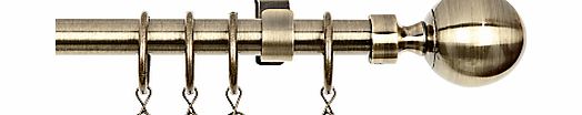 John Lewis Antique Brass Curtain Pole Kits,