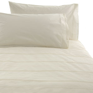 John Lewis Antique Style Duvet Cover- Oyster- Kingsize