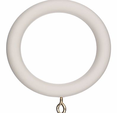 Antiqued White Curtain Rings, Pack of