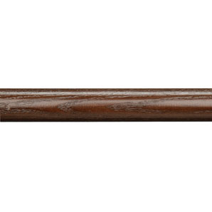 John Lewis Ash Walnut Wood Curtain Pole- L120cm x Dia.35mm