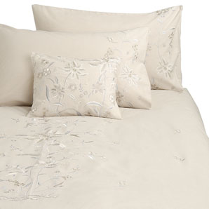 john lewis Ashanti Duvet Cover- Parchment- Single