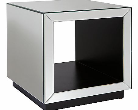 John Lewis Astoria Mirrored Cube Side Table,