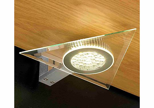 John Lewis Aura LED Triangular Glass Lights, 2