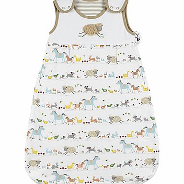 John Lewis Baby Farmyard Sleeping Bag, 1 Tog,