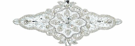 John Lewis Beaded Applique Tulle, Diamond