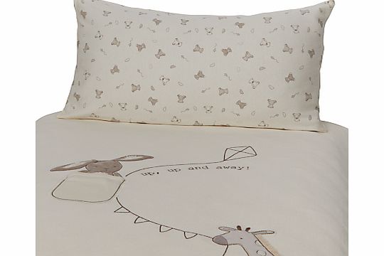 John Lewis Bear Cot Duvet Cover and Pillowcase