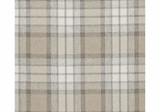 John Lewis Beatrix Woven Check Fabric, Natural,