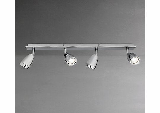 John Lewis Blake Bathroom Spotlight Bar, Chrome,