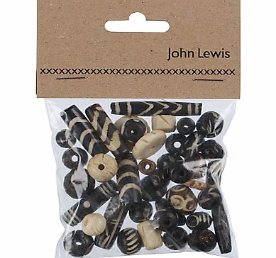 John Lewis Bone Bead Mix, 50g