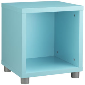 john lewis Box Single Cube Unit- Blue