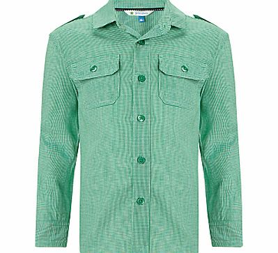 John Lewis Boy Long Sleeve Utility Shirt, Green