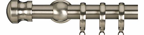 John Lewis Brushed Steel Curtain Pole Kits,