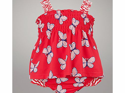 John Lewis Butterfly Tankini, Red