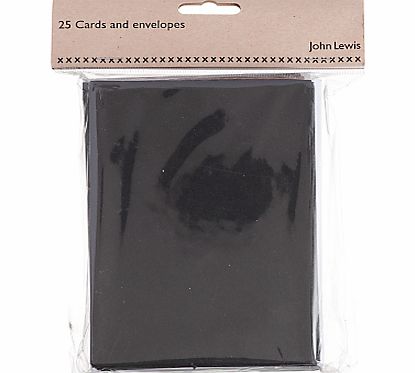 John Lewis C6 Cards and Envelopes, Pack of 25,